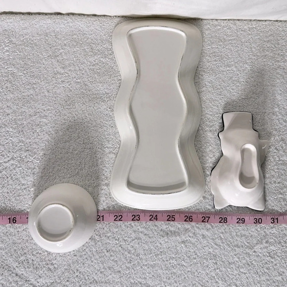 Vintage Planters Peanuts Serving Tray With Two Small  Bowls - Picture 14 of 14